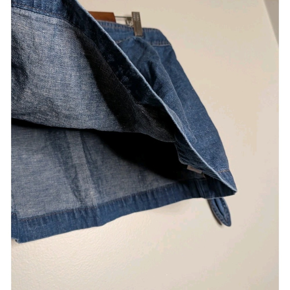 Madewell Denim Jean Micro‎ Mini Skirt Size XS Elastic Waist Cute Skirt - Picture 4 of 16